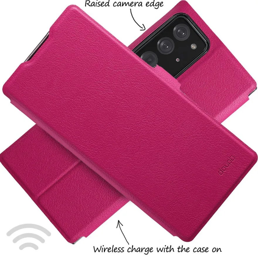 doupi Flip Case Samsung Note 20 Ultra Magnet Cover Aufstellbar Ständer Schutz Hülle