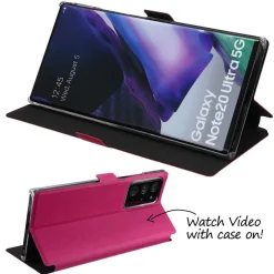 doupi Flip Case Samsung Note 20 Ultra Magnet Cover Aufstellbar Ständer Schutz Hülle