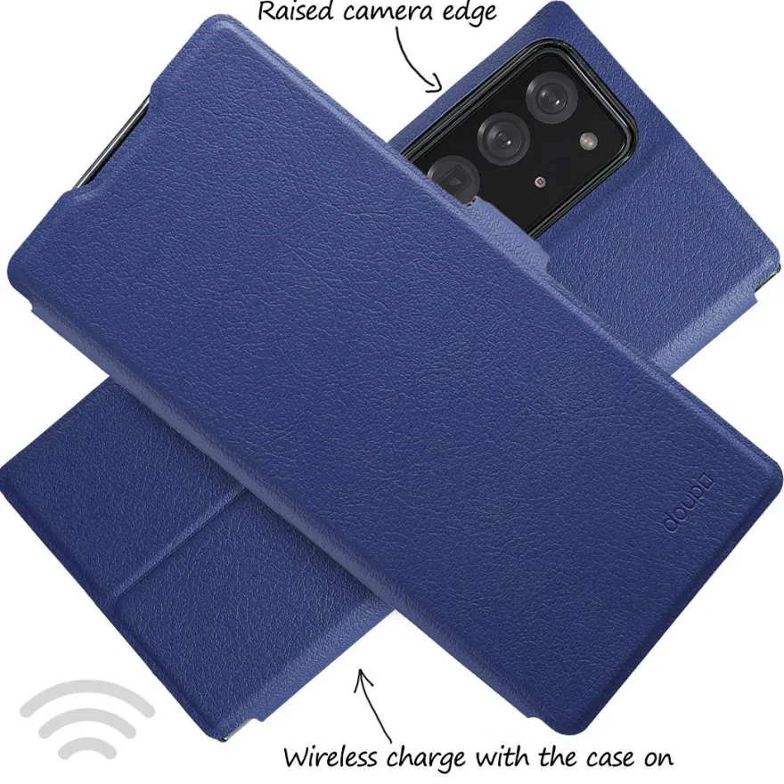 doupi Flip Case Samsung Note 20 Ultra Magnet Cover Aufstellbar Ständer Schutz Hülle