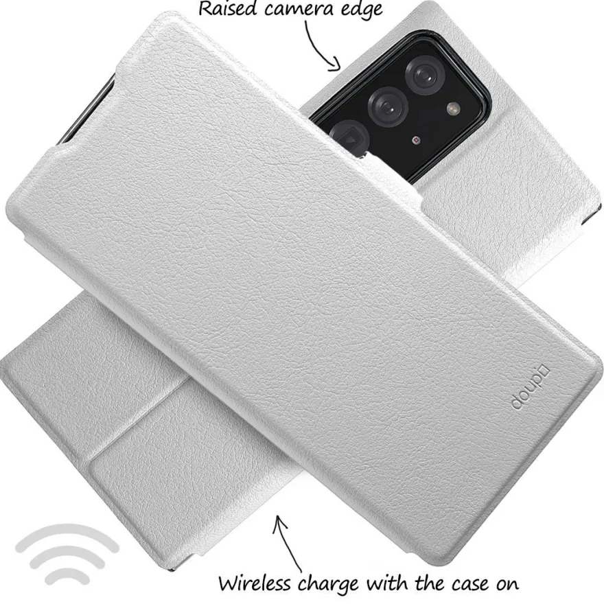 doupi Flip Case Samsung Note 20 Ultra Magnet Cover Aufstellbar Ständer Schutz Hülle
