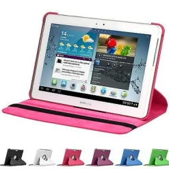 doupi 360 Grad Hülle Samsung Tab 2 7 / 10,1 Kunstleder Cover Case Ständer Etui Tasche