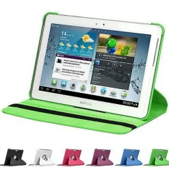doupi 360 Grad Hülle Samsung Tab 2 7 / 10,1 Kunstleder Cover Case Ständer Etui Tasche