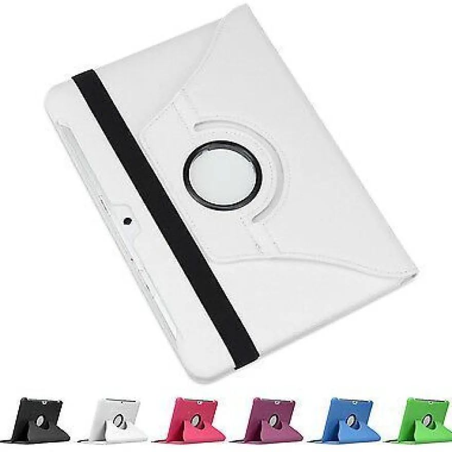 doupi 360 Grad Hülle Samsung Tab 2 7 / 10,1 Kunstleder Cover Case Ständer Etui Tasche