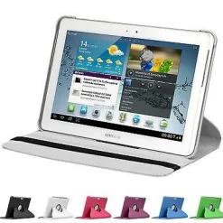 doupi 360 Grad Hülle Samsung Tab 2 7 / 10,1 Kunstleder Cover Case Ständer Etui Tasche