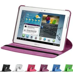 doupi 360 Grad Hülle Samsung Tab 2 7 / 10,1 Kunstleder Cover Case Ständer Etui Tasche