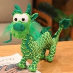 Drachen Plüschtier Spielzeug Vierkrallige Goldene Plüschpuppe