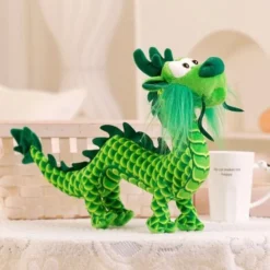 Drachen Plüschtier Spielzeug Vierkrallige Goldene Plüschpuppe