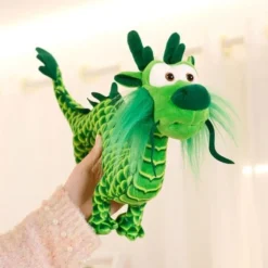 Drachen Plüschtier Spielzeug Vierkrallige Goldene Plüschpuppe