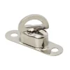 Drehverschluss Verdecke Persenning 8mm hoch für Ovalöse 17x11mm Messing vernickelt