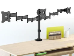 Dreifach Monitor Halterung Tischhalterung 360° für Homeoffice 13-27 Zoll 8kg