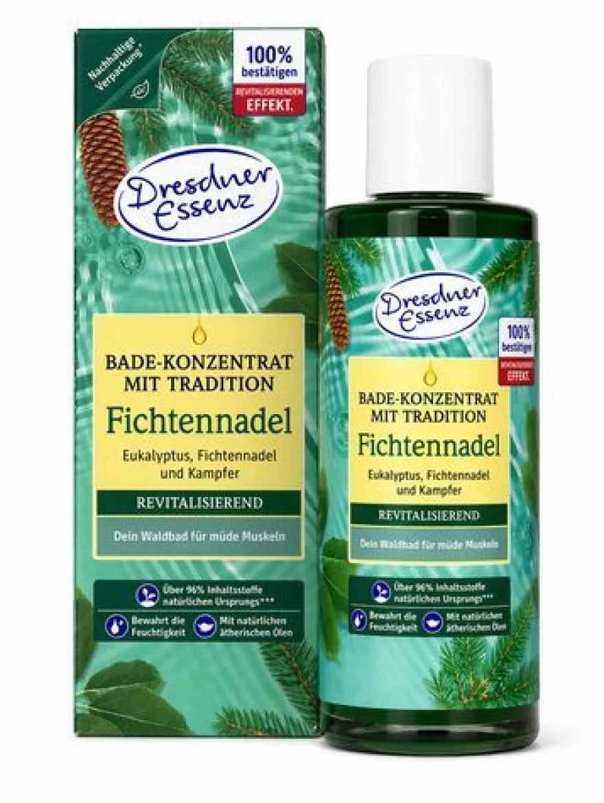 Dresdner Essenz Badekonzentrat Fichtennadel mit Eukalyptus & Kampfer, 125ml