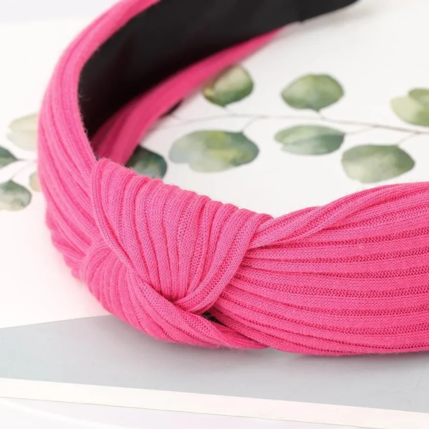 Dreshow Haarreifen Damen Mädchen Boho Stirnband 4er Pack breit Knoten