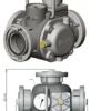 Druckbegrenzungsventil Storz B DIN 14380 bis 16 bar Feuerwehr THW Manometer