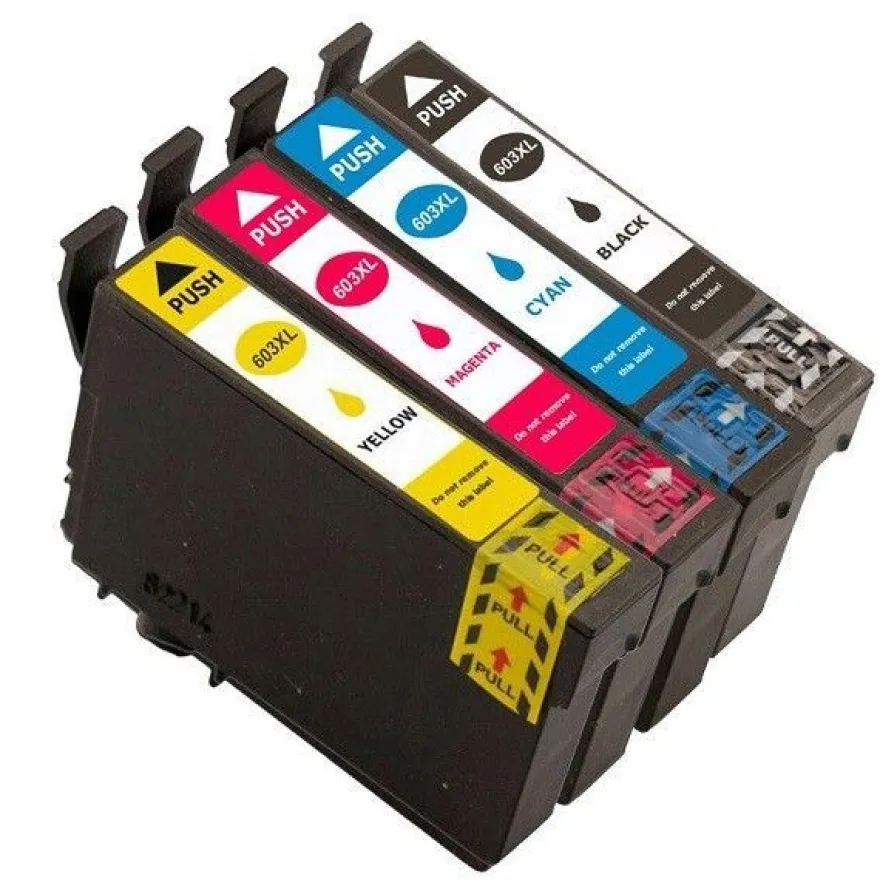 4 Druckerpatronen kompatibel mit Epson 603 XL black, cyan, magenta, yellow Seestern