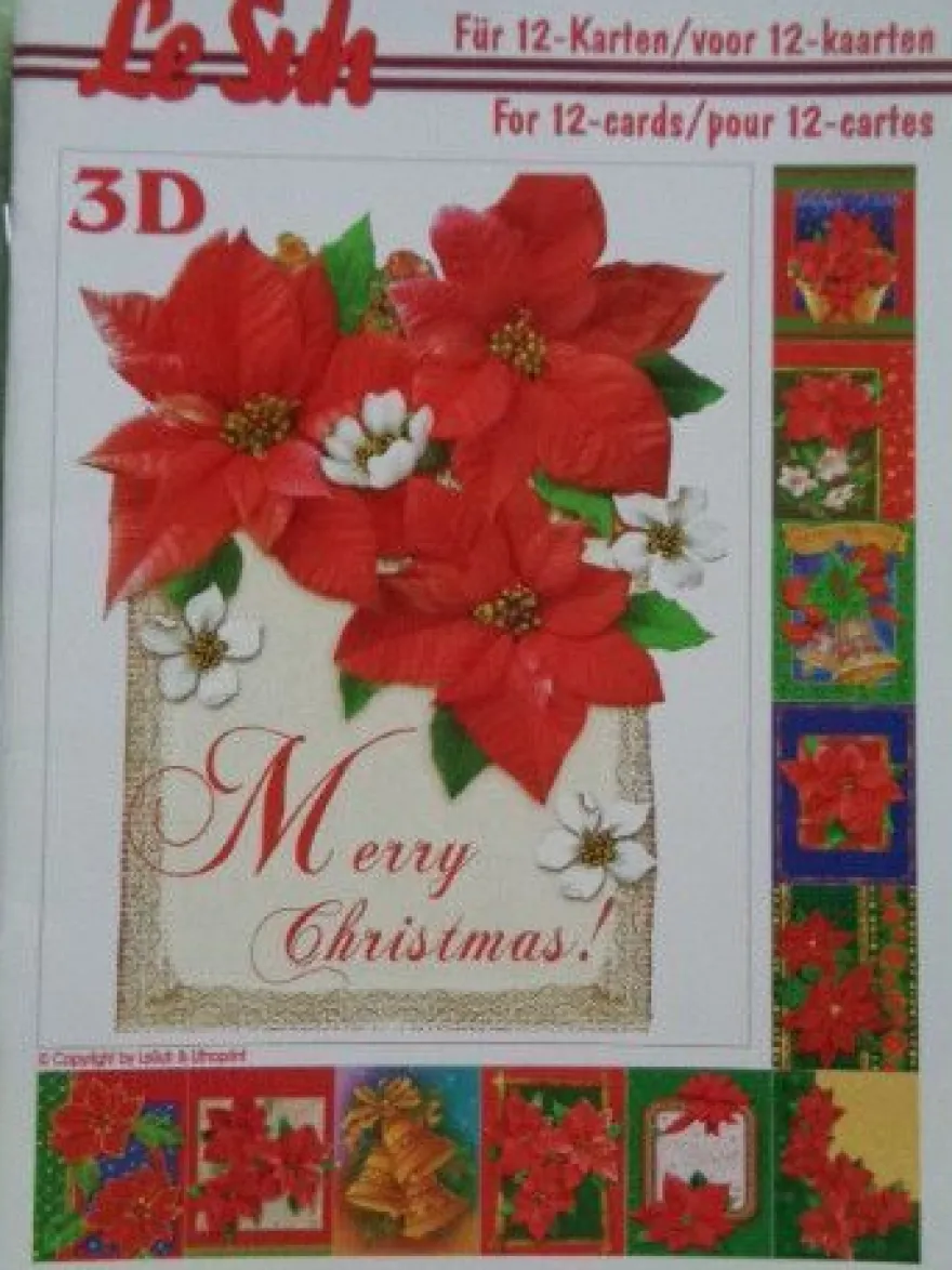 3D SchneideBogen Heft Le Suh : Weihnachten Weihnachtsstern & Dekoration....