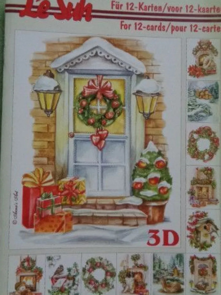 3D SchneideBogen Heft Le Suh : Weihnachten Weihnachtsstern & Dekoration....