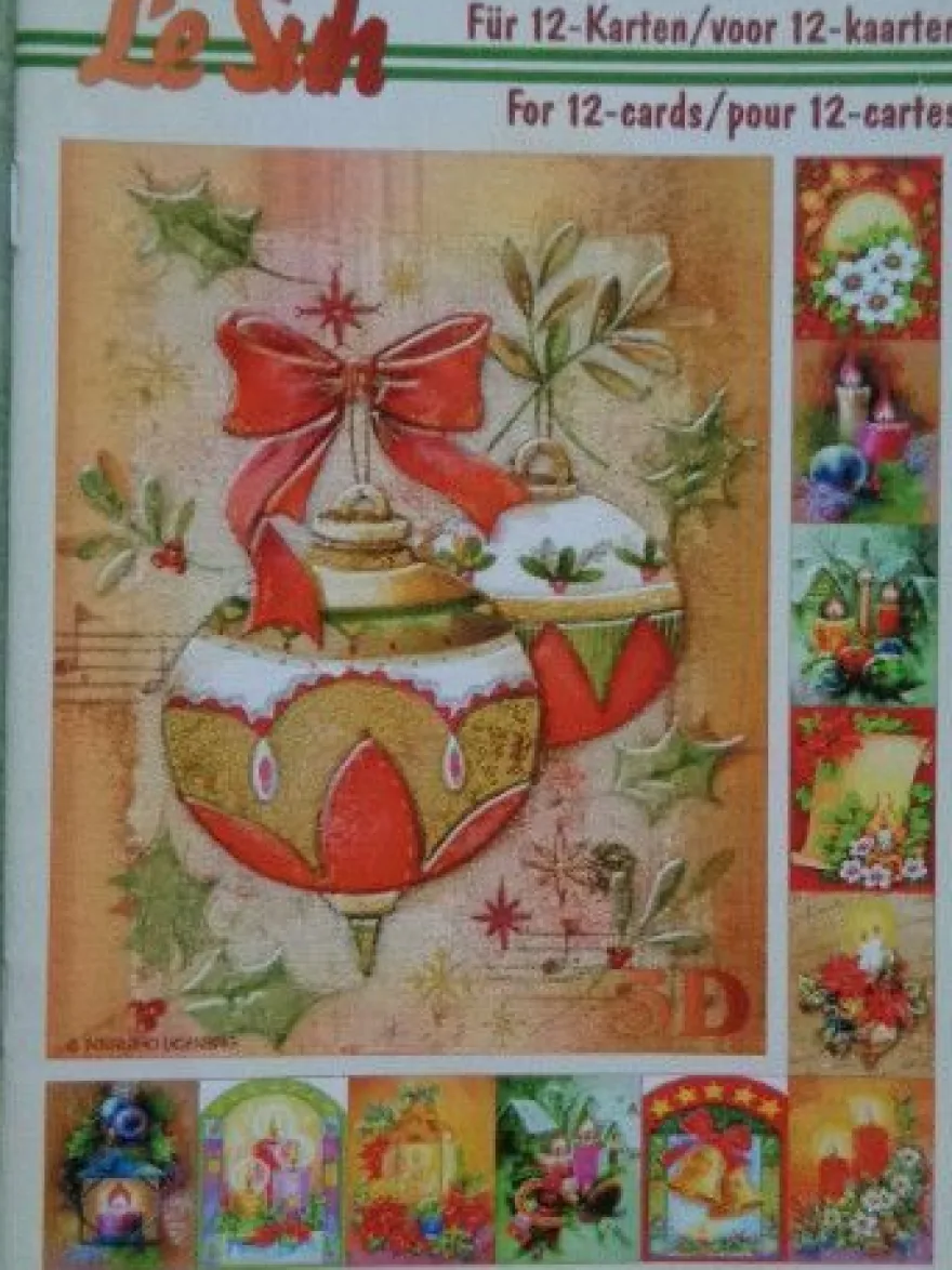 3D SchneideBogen Heft Le Suh : Weihnachten Weihnachtsstern & Dekoration....