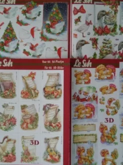 3D SchneideBogen Heft Le Suh : Weihnachten Weihnachtsstern & Dekoration....