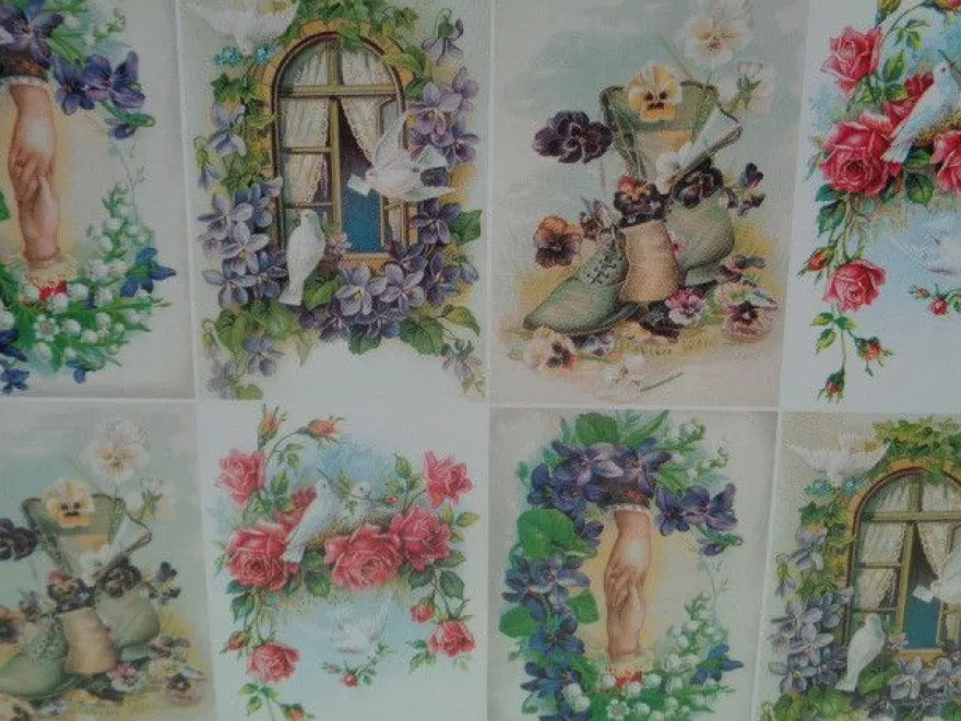 3D Schneidebogen Motivpapier Toppers Liebe Hochzeit Hände Tauben Rosen Veilchen