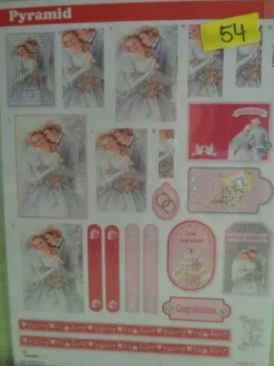 3D Schneidebogen Motivpapier Toppers Liebe Hochzeit Hände Tauben Rosen Veilchen