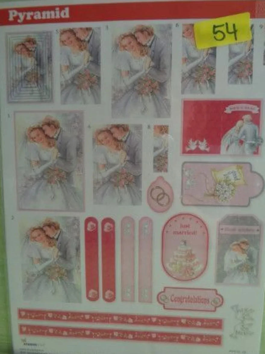 3D Schneidebogen Motivpapier Toppers Liebe Hochzeit Hände Tauben Rosen Veilchen