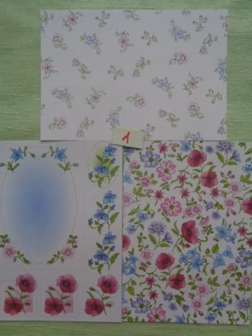 3D Schneidebogen Motivpapier Toppers Liebe Hochzeit Hände Tauben Rosen Veilchen
