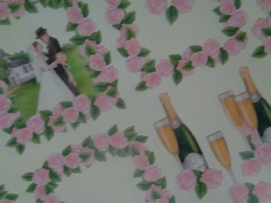 3D Schneidebogen Motivpapier Toppers Liebe Hochzeit Hände Tauben Rosen Veilchen