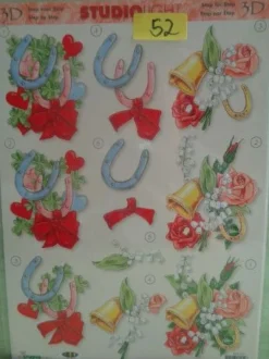 3D Schneidebogen Motivpapier Toppers Liebe Hochzeit Hände Tauben Rosen Veilchen