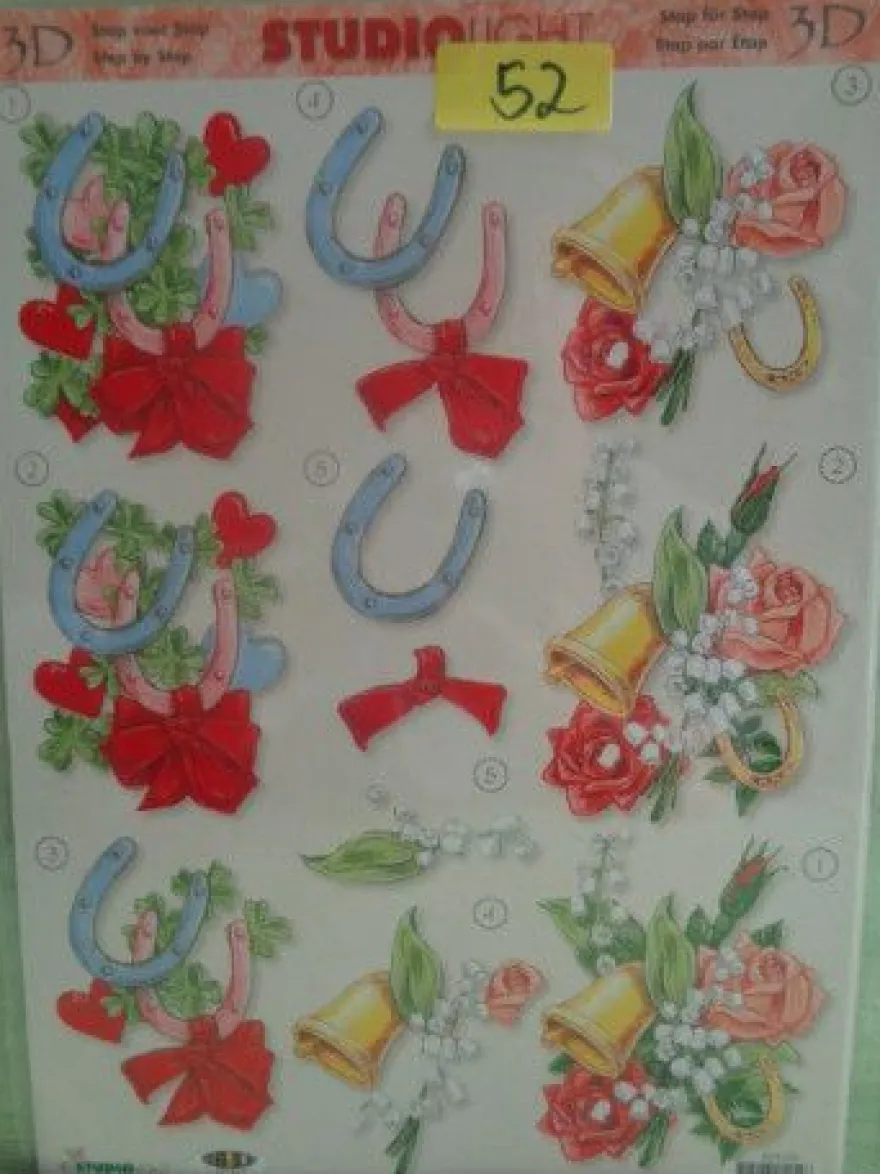 3D Schneidebogen Motivpapier Toppers Liebe Hochzeit Hände Tauben Rosen Veilchen
