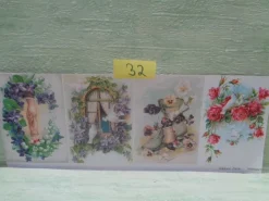 3D Schneidebogen Motivpapier Toppers Liebe Hochzeit Hände Tauben Rosen Veilchen