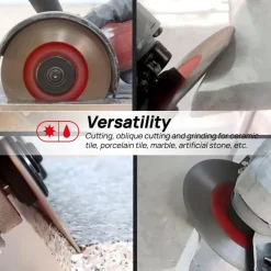DT-DIATOOL Diamantscheibe 105mm 2er Set für Fliesen, Keramik, Marmor, Kunststein