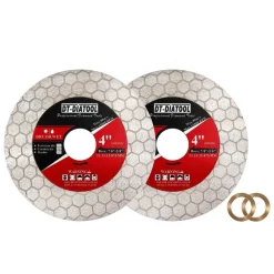 DT-DIATOOL Diamantscheibe 105mm 2er Set für Fliesen, Keramik, Marmor, Kunststein
