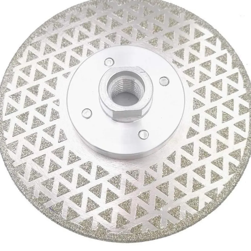 DT-DIATOOL Diamantscheibe 115 mm, 2 Stück, M14, doppelseitig galvanisch, Trenn