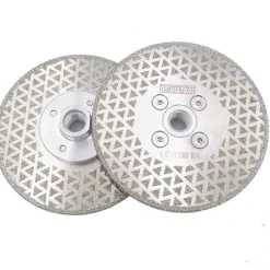 DT-DIATOOL Diamantscheibe 115 mm, 2 Stück, M14, doppelseitig galvanisch, Trenn