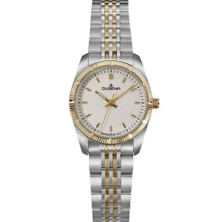 Dugena 4461162 Damen Armbanduhr Paris Datum Bicolor, 26mm