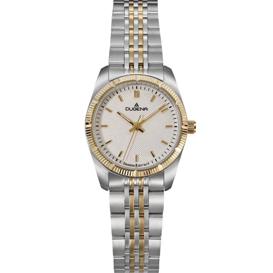 Dugena 4461162 Damen Armbanduhr Paris Datum Bicolor, 26mm