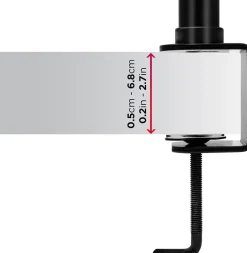 Duronic DMT152 Monitorhalterung 2 Bildschirme höhenverstellbar stabil