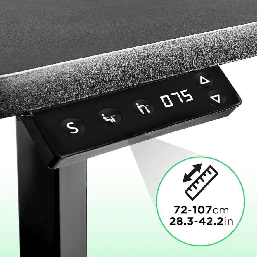 Duronic TM04F Höhenverstellbarer Schreibtisch 71x56cm Sitz-Steh-Tisch