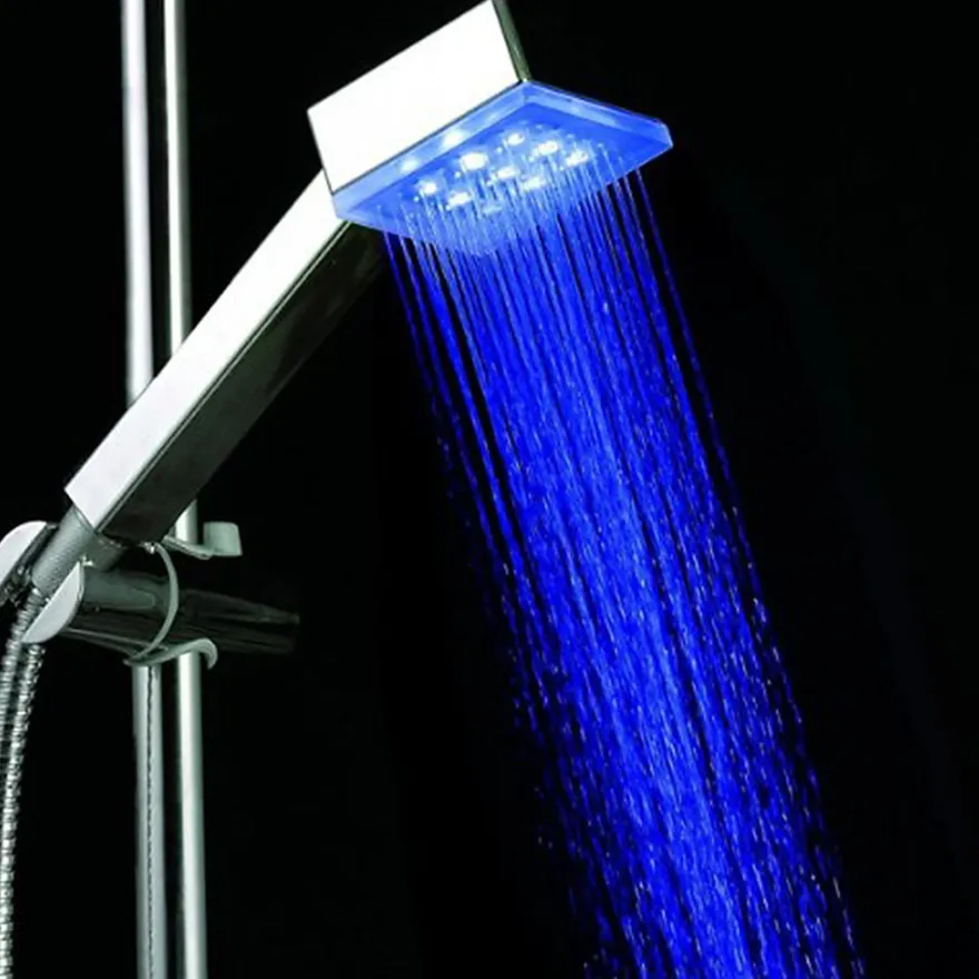 Duschbrause Brausekopf Duschkopf Dusche beleuchtet mit LED-Technik Farbwechsel