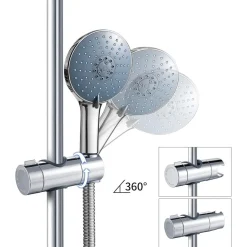 Duschhalterung Handbrause Halterung ABS 16-19 mm Verstellbar Brausehalter