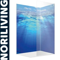 Duschrückwand Duschrückwände Ecklösung Alu Wandverkleidung Unterwasser Tiefe CD1