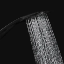 Duschset Überkopfbrause Duschsäule Duschkopf Regendusche Schwarz