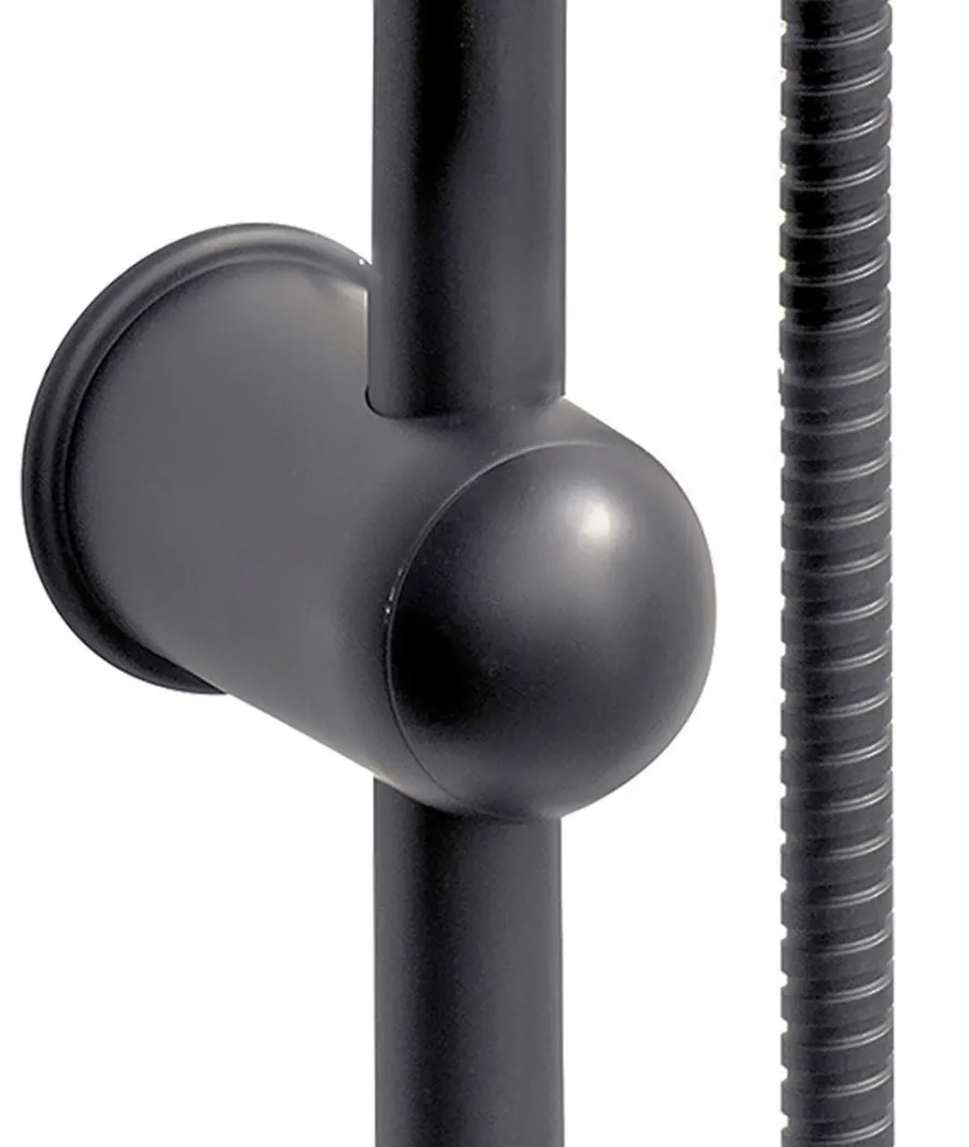 Duschset Überkopfbrause Duschsäule Duschkopf Regendusche Schwarz