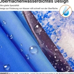 Duschvorhang Delphin 240x200cm Antischimmel Wasserabweisend Polyester