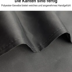 Duschvorhang Dunkelgrau 200x240cm Antischimmel Textil Wasserabweisend