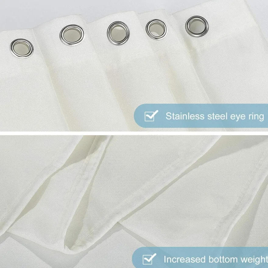 Duschvorhang Textil Polyester 120x180 Aquamarine Schimmelresistent
