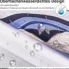 Duschvorhang 180x200cm Katzenschwimme Antischimmel Textil Wasserabweisend