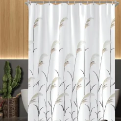 Duschvorhang 150x180cm Weizenohr Antischimmel Wasserdicht Polyester Badevorhang
