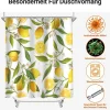 Duschvorhang Zitrone Blatt 240x180cm Antischimmel, Wasserabweisend