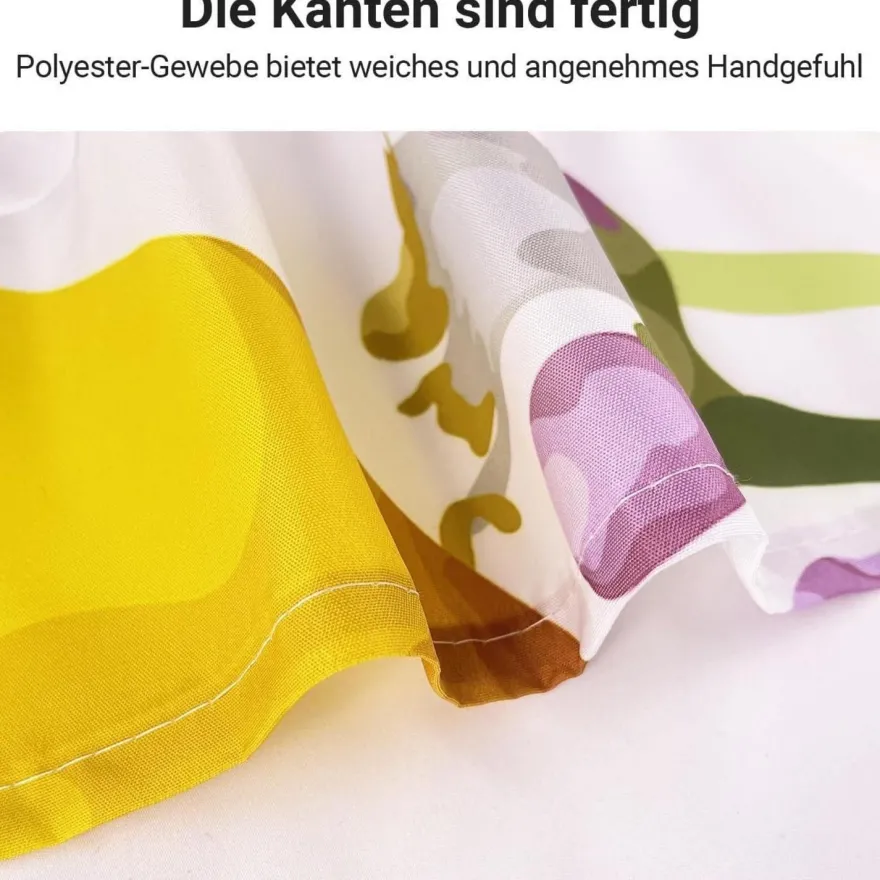 Duschvorhang Zitrone Blatt 240x180cm Antischimmel, Wasserabweisend